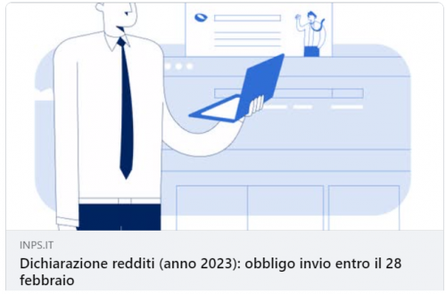 Dichiarazione redditi (anno 2023): obbligo invio entro il 28 febbraio - A. N. M. I. C.