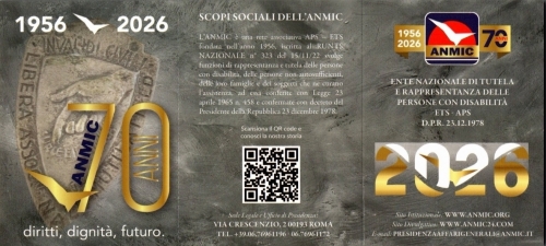 Le nuove tessere ANMIC 2026 - A. N. M. I. C.